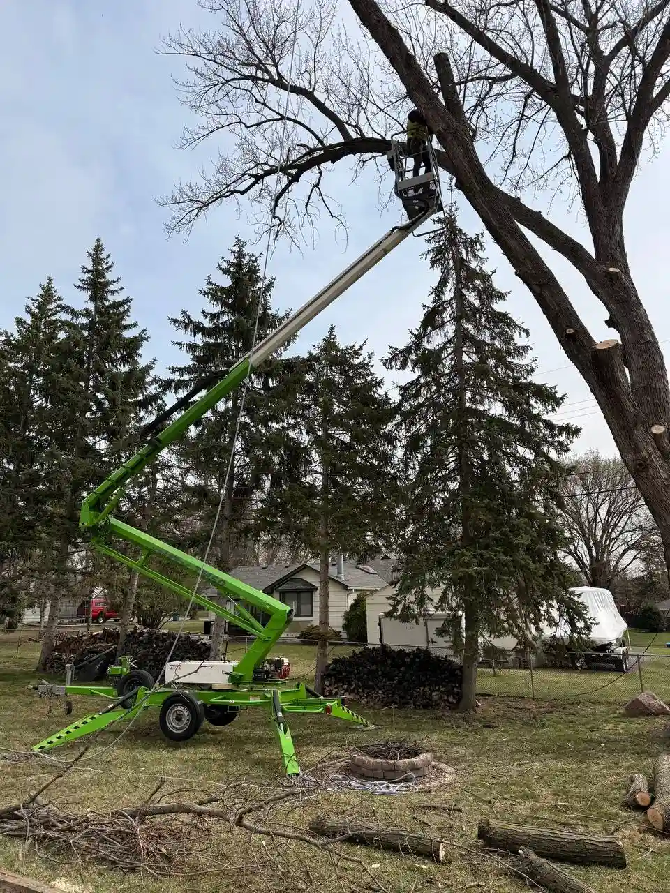 KVN Pro Tree Service emergency response truck ready for deployment 24/7