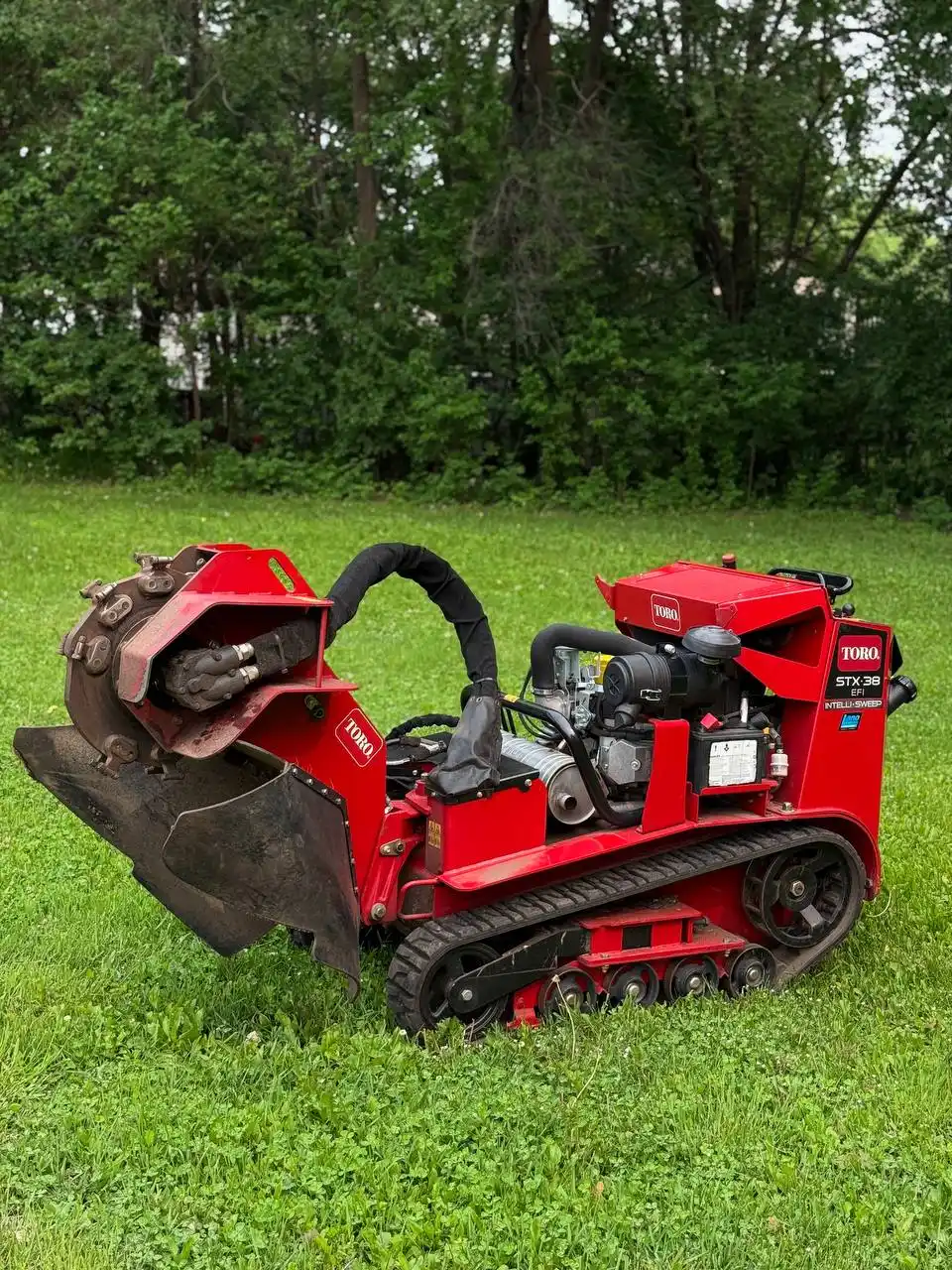 Toro STX-38 stump grinder used for professional stump grinding in Bloomington MN