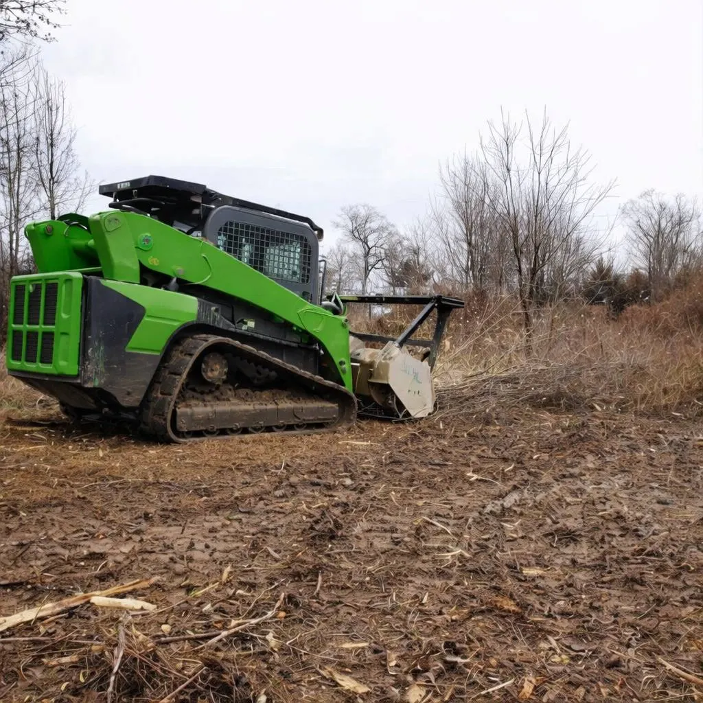 Land clearing project showing cleared lot in the Twin Cities area