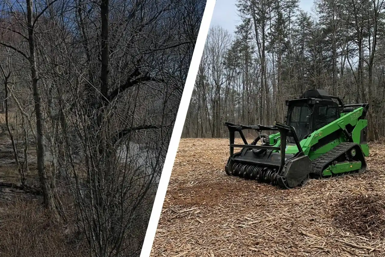 Professional brush clearing service for construction lot in Bloomington MN